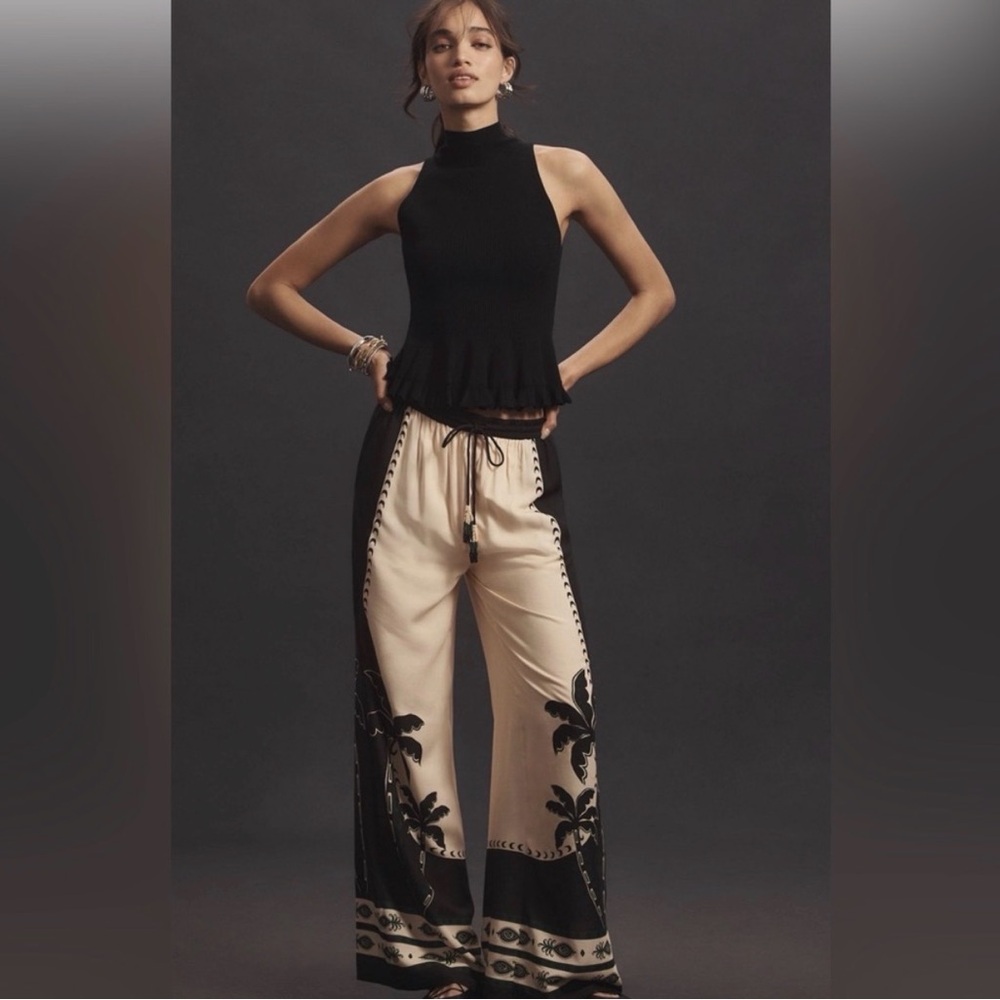 FARM Rio Martina Wide Leg Pant Size M EUC